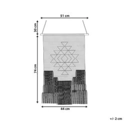 Beliani Wanddecoratie VEHARI - Beige Katoen -Leenbakker Winkel 1000079493 0103