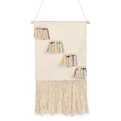 Beliani Wanddecoratie BUREWALA - Beige Katoen