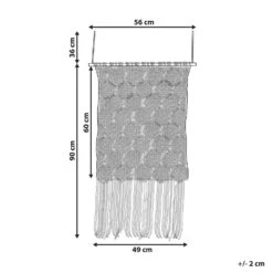 Beliani Wanddecoratie OKARA - Beige Katoen -Leenbakker Winkel 1000079496 0102