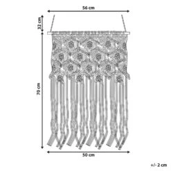 Beliani Wanddecoratie KALERI - Beige Katoen -Leenbakker Winkel 1000079497 0102