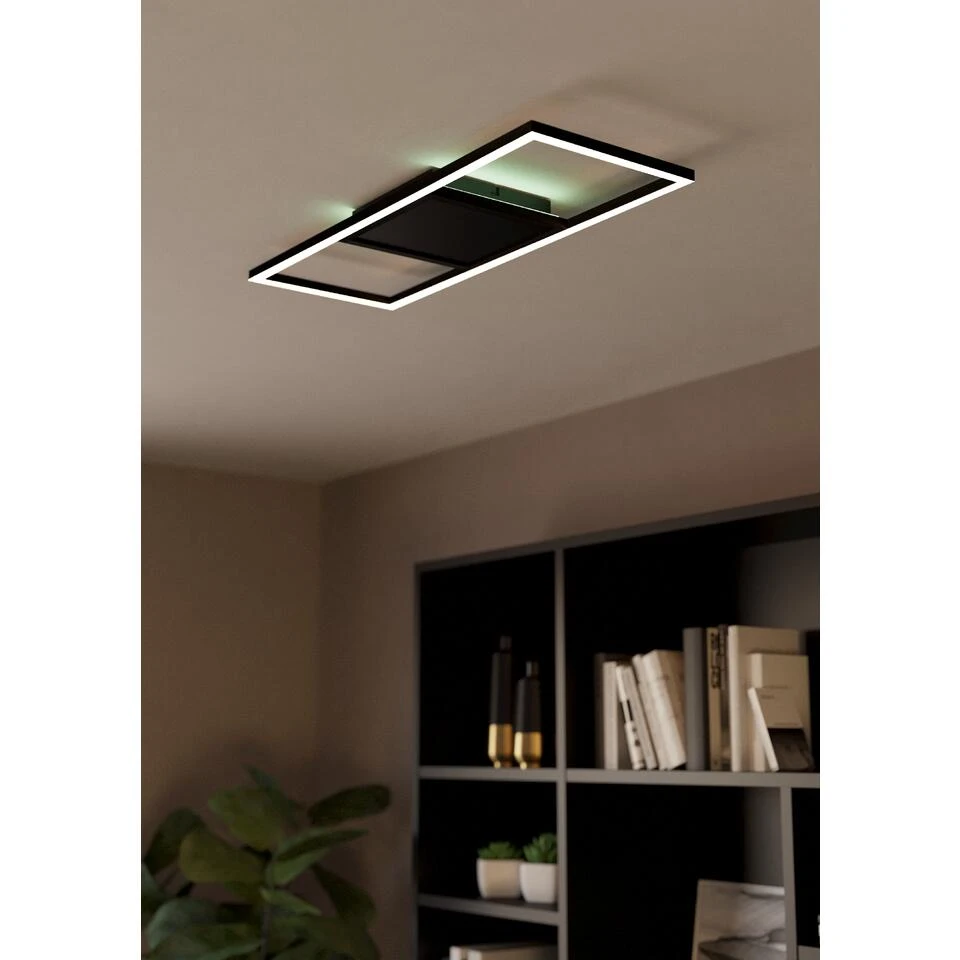 EGLO connect.z Calagrano-Z Smart Plafondlamp - 64cm - Zwart/Wit - RGB 4 EGLO connect.z Calagrano-Z Smart Plafondlamp - 64cm - Zwart/Wit - RGB - Afbeelding 4