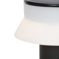 QAZQA Staande Buitenlamp Zwart Incl. LED En Dimmer IP55 Solar - Felice 7 QAZQA Staande Buitenlamp Zwart Incl. LED En Dimmer IP55 Solar - Felice -Leenbakker Winkel 1000080976 0103