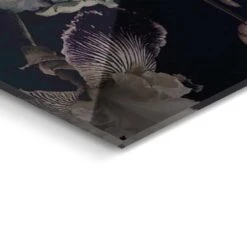 Glasschilderij Vrouw Met Bloemenhoed 78x116 Cm Bruin -Leenbakker Winkel 1000082401 0103