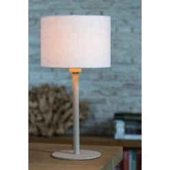 Cilinder Lampenkap Livigno - Eiwit - Ø25cm -Leenbakker Winkel 1000082795 0110