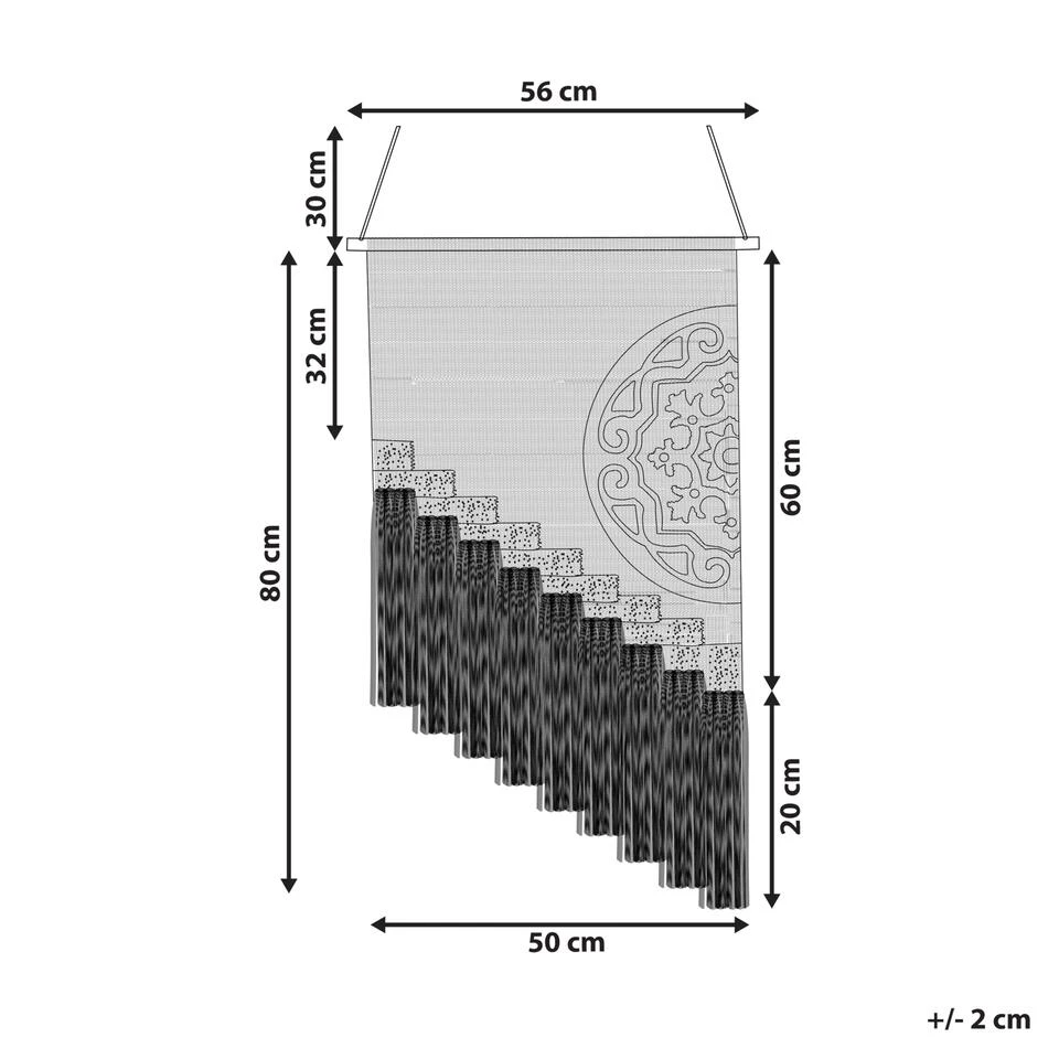 Beliani Wanddecoratie NOWSHERA - Multicolor Katoen 4 Beliani Wanddecoratie NOWSHERA - Multicolor Katoen - Afbeelding 4