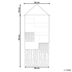Beliani Wanddecoratie HANGU - Beige Katoen -Leenbakker Winkel 1000083860 0103