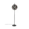 Giga Meubel Vloerlamp Zwart - 30x39x158cm - Katoen - Lamp Jaylee