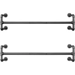 Parya Home Kapstok Garderoberekken - Set Van 2 - Zwart