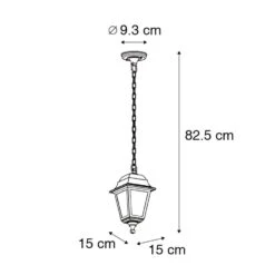 QAZQA Klassieke Buiten Hanglamp Antiek Goud IP44 - Capital -Leenbakker Winkel 1000084666 0102