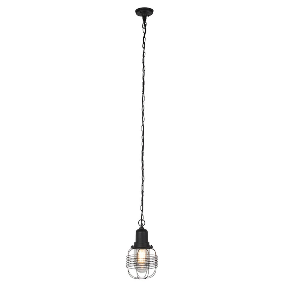 QAZQA Landelijke Buiten Hanglamp Zwart IP44 - Guardado 2 QAZQA Landelijke Buiten Hanglamp Zwart IP44 - Guardado - Afbeelding 2