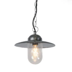 QAZQA Industriële Hanglamp Zink IP44 - Munich