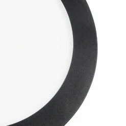 QAZQA Plafonnière Zwart 22,5 Cm Incl. LED 3-staps Dimbaar IP44 - Steve -Leenbakker Winkel 1000084682 0103