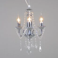 QAZQA Klassieke Kroonluchter Chroom Met Zwarte Kap - Ann-Kathrin 3 7 QAZQA Klassieke Kroonluchter Chroom Met Zwarte Kap - Ann-Kathrin 3 -Leenbakker Winkel 1000084706 0103