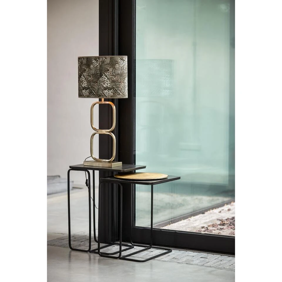 Lampvoet Lutika - Goud - 23x11,5x46cm 2 Lampvoet Lutika - Goud - 23x11,5x46cm - Afbeelding 2