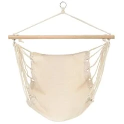 VidaXL Hangstoel Opvouwbaar Crème