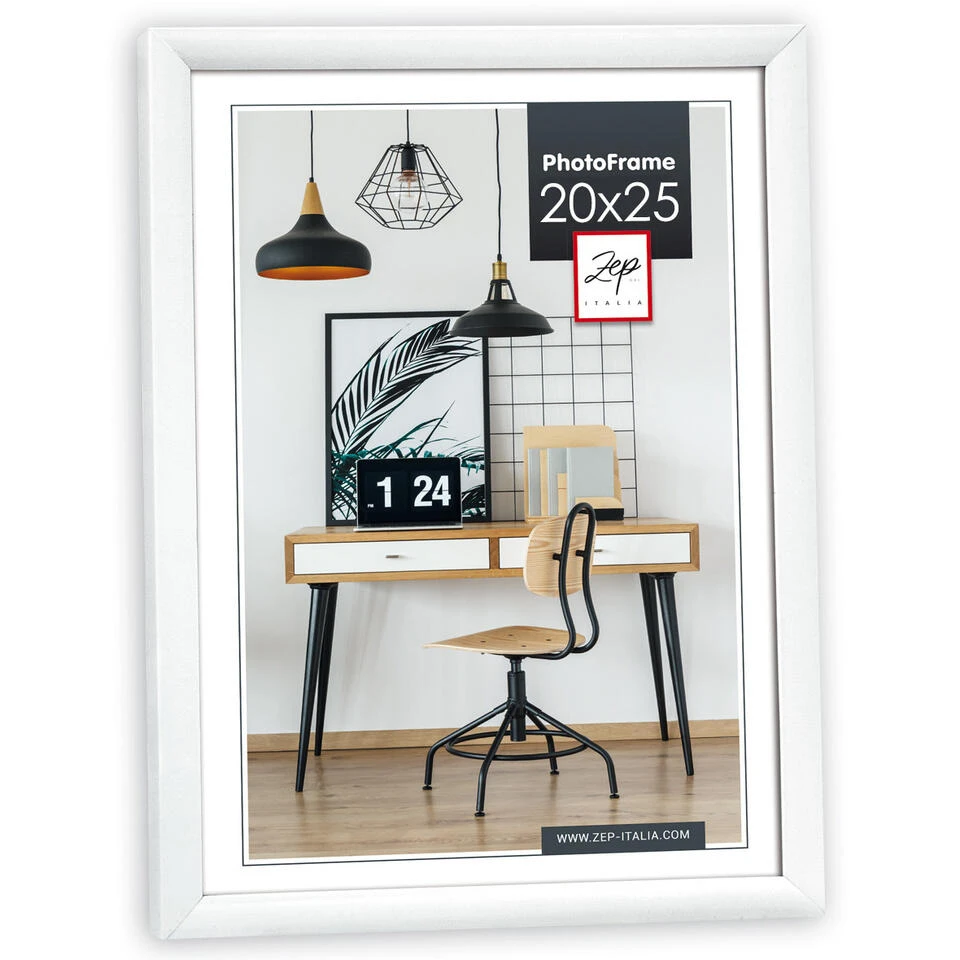 Zep Fotolijstje - Wit - Kunststof - Voor Foto Van 20 X 25 Cm 1 Zep Fotolijstje - Wit - Kunststof - Voor Foto Van 20 X 25 Cm