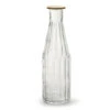 Jodeco Bloemenvaas Marseille - Fles Model - Glas - Goud - H25 X D7 Cm