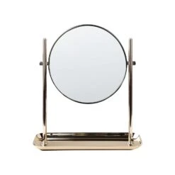 Beliani Make-up Spiegel FINISTERE - Goud Ijzer, Glas
