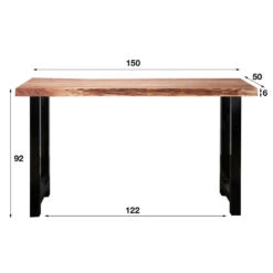 Hoyz - Bartafel Boomstam - 150cm Breed - 4 Personen - 50x150x92 -Leenbakker Winkel 1000086499 0102