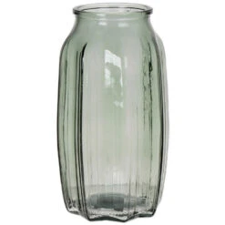 Bellatio Design Vaas - Lichtgroen - Glas - D12 X H22 Cm