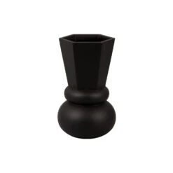PRESENT TIME Vaas Geo Crown - Zwart - Ø15cm