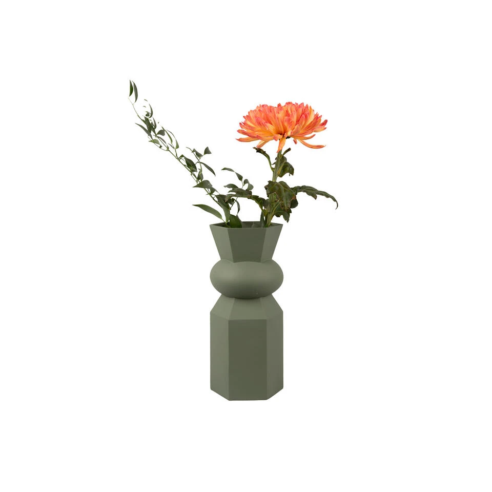 PRESENT TIME Vaas Geo King - Jungle Groen - Ø14cm 3 PRESENT TIME Vaas Geo King - Jungle Groen - Ø14cm - Afbeelding 3