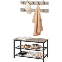 Ylumen Kapstok Set - 30 X46 Cm - Zwart Grijs 7 Ylumen Kapstok Set - 30 X46 Cm - Zwart Grijs -Leenbakker Winkel 1000088125 0103