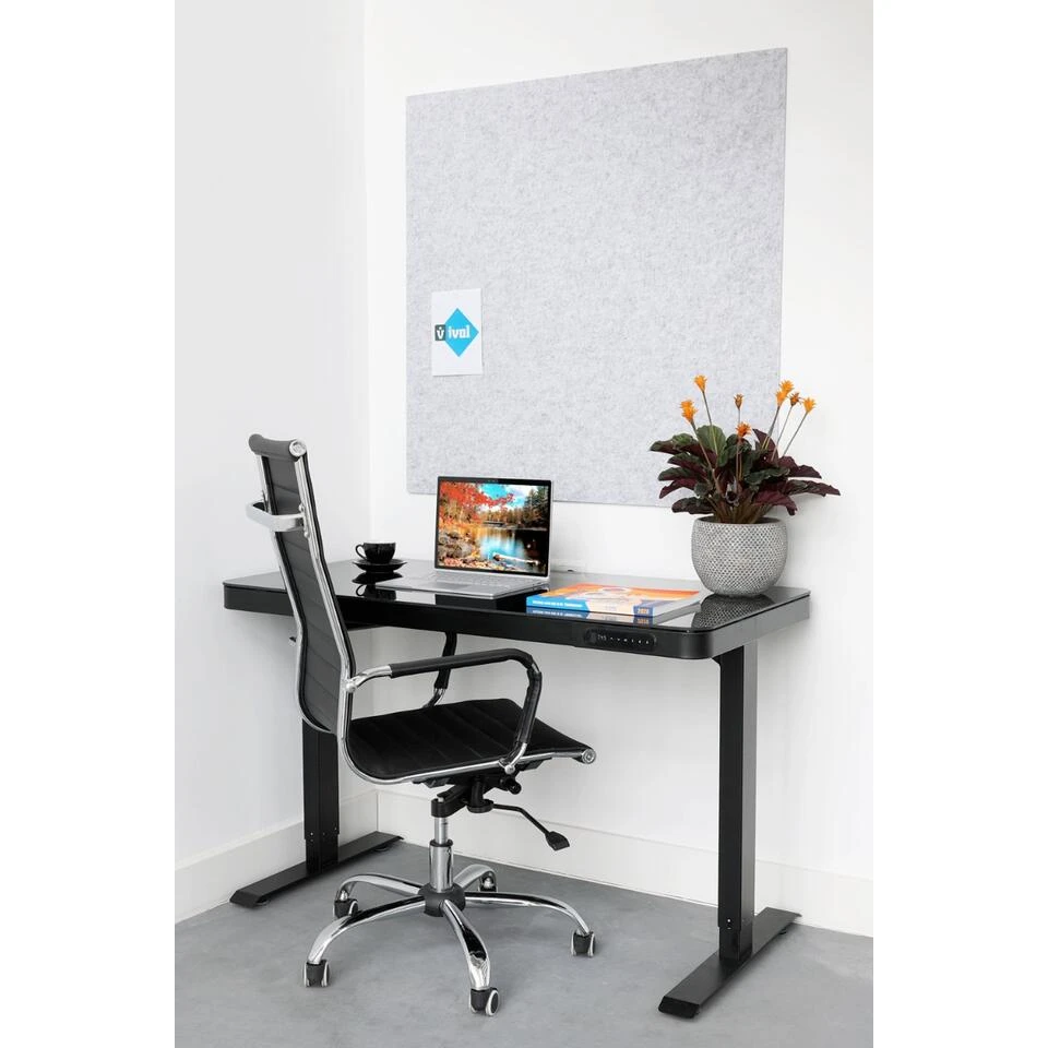 Akoestisch Wandpaneel PET-vilt - 50x50 Cm - Grijs 4 Akoestisch Wandpaneel PET-vilt - 50x50 Cm - Grijs - Afbeelding 4