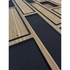 Akoestisch Wandpaneel PET-vilt - 100x100 Cm - Zwart -Leenbakker Winkel 1000088167 0102