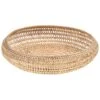 Beliani Decoratieve Schaal INDRAGIRI - Natuurlijk Rotan