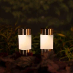 Lumineo Prikspot Set - 10 Stuks - Zilver - H14 Cm - RVS -Leenbakker Winkel 1000088217 0102