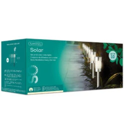 Lumineo Prikspots Set - 10 ST - Zilver - H26 Cm - RVS -Leenbakker Winkel 1000088219 0103