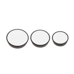 Orange85 Spiegel Set Van 3 Rond Zwart Spiegels Wandspiegel