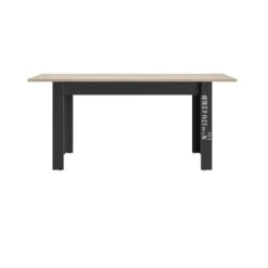Diagone Eettafel Exit - 136x90x76 Cm - Zwart/eikenlook -Leenbakker Winkel 1000089269 0104