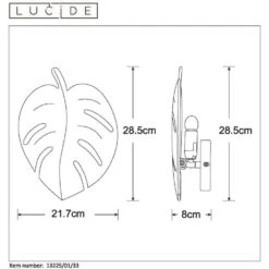 Lucide LIEV Wandlicht E14/25W H28.5cm Groen -Leenbakker Winkel 1000090126 0103