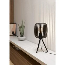 EGLO Romazzina Tafellamp - E27 - Ø 20 Cm - Zwart -Leenbakker Winkel 1000090307 0104