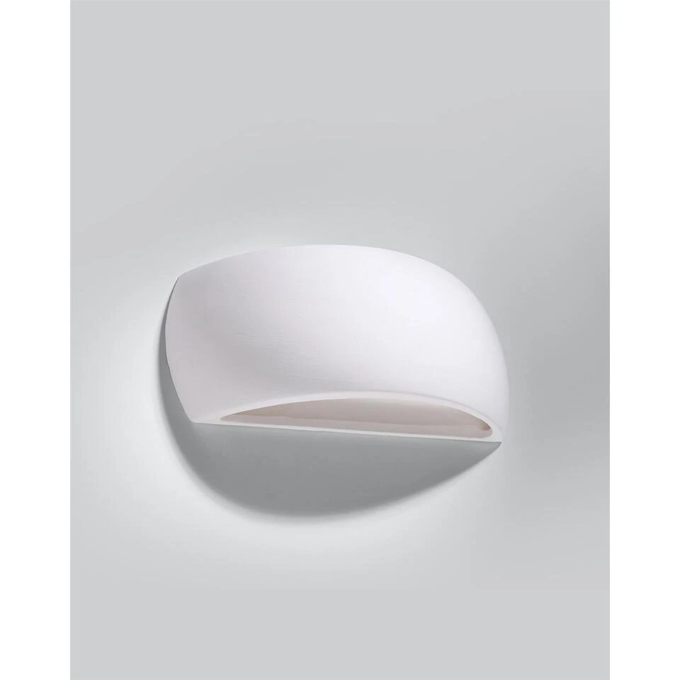 Sollux Wandlamp Pontius - 1 Lichts - 9 X14 Cm - Wit 2 Sollux Wandlamp Pontius - 1 Lichts - 9 X14 Cm - Wit - Afbeelding 2