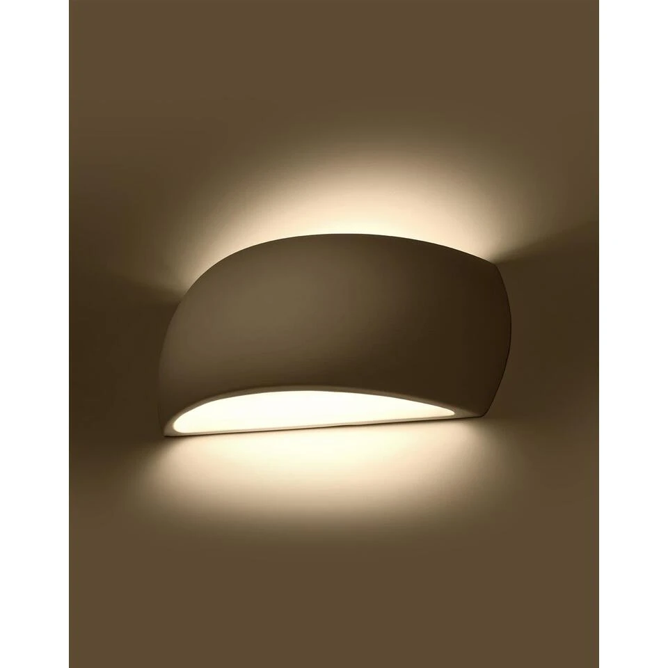 Sollux Wandlamp Pontius - 1 Lichts - 9 X14 Cm - Wit 4 Sollux Wandlamp Pontius - 1 Lichts - 9 X14 Cm - Wit - Afbeelding 4