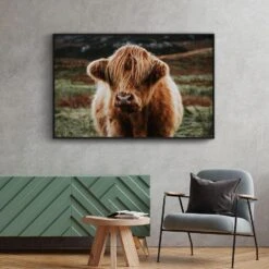 Walljar - Schotse Hooglander - Poster Met Lijst / 70 X 100 Cm -Leenbakker Winkel 1000091243 0102
