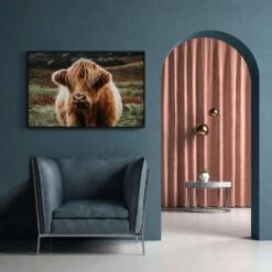 Walljar - Schotse Hooglander - Poster Met Lijst / 70 X 100 Cm -Leenbakker Winkel 1000091243 0103