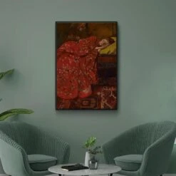 Walljar - Breitner - Meisje In Rode Kimono - Poster Met Lijst / 60 X 90 Cm 7 Walljar - Breitner - Meisje In Rode Kimono - Poster Met Lijst / 60 X 90 Cm -Leenbakker Winkel 1000091295 0103