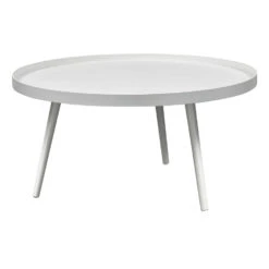 WOOOD Bijzettafel Mesa - MDF/Grenen - Wit - 39x78x78