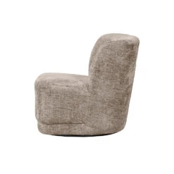 WOOOD Atty Draaifauteuil - Polyester - Zand - 75x74x65 -Leenbakker Winkel 1000091379 0103