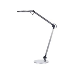 Beliani Bureaulamp ERIDANUS - Zilver Aluminium