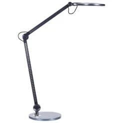 Beliani Bureaulamp ERIDANUS - Zwart Aluminium