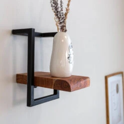 Wandplank Aberdeen 20 Cm - 25x20x30 Cm - Hout - Bruin -Leenbakker Winkel 1000093282 0102