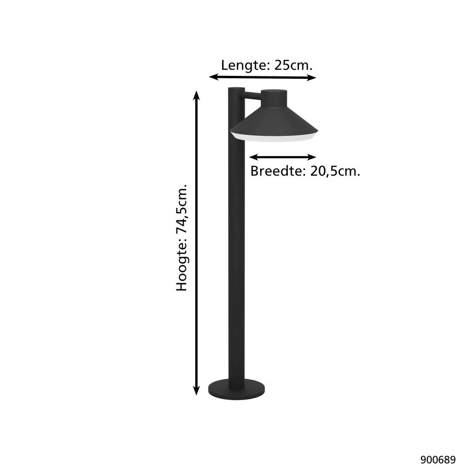 EGLO NINNARELLA Sokkelarmaturen - Buitenverlichting - GU10 - Zwart 4 EGLO NINNARELLA Sokkelarmaturen - Buitenverlichting - GU10 - Zwart - Afbeelding 4
