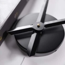 LW Collection Wandklok 3D Klok Zwart -Leenbakker Winkel 1000093936 0103