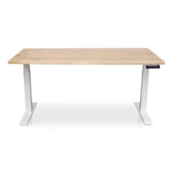 MRC Zit-sta Bureau Massief Boomstam Blad 140x80 Wit Frame NEN-EN 527 7 MRC Zit-sta Bureau Massief Boomstam Blad 140x80 Wit Frame NEN-EN 527 -Leenbakker Winkel 1000094012 0103