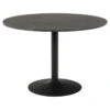 Sohome Ronde Eettafel Eboney - Marmerprint - Ø110cm - Zwart